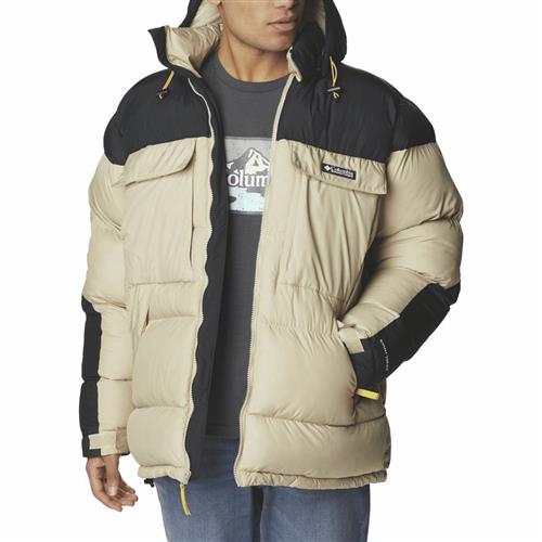 Columbia Ballistic Ridge Oversized Puff Mand Beige Vinterjakker Str L - Polyester hos Magasin