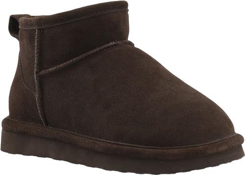 Bianco Biasnow Ankle Boot Suede Kvinde Dark Brown Vinterstøvler Str 39 - hos Magasin