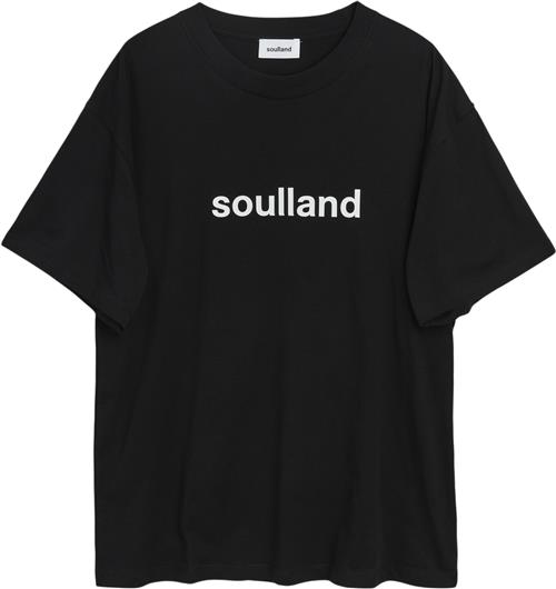 Soulland Ocean Tshirt Mand Sort Kortærmede T-shirts Str XL/XXL - Bomuld hos Magasin