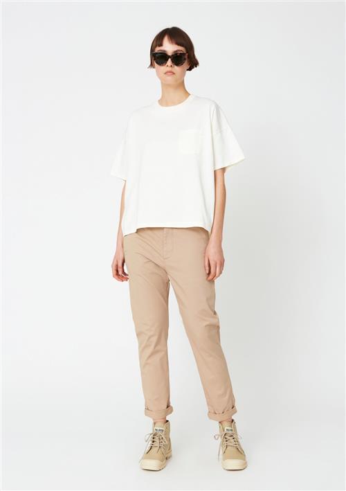 Hope News Edit Trouser Kvinde Khaki Beige Bukser Med Lige Ben Str 42 - hos Magasin