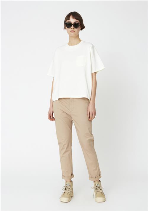 Hope News Edit Trouser Kvinde Khaki Beige Bukser Med Lige Ben Str 36 - hos Magasin