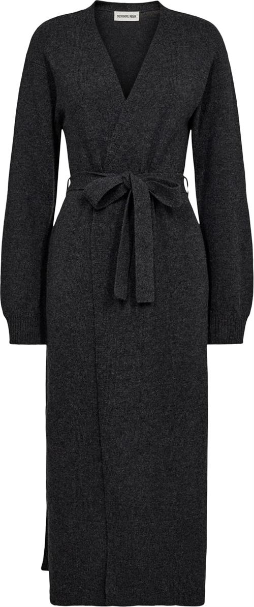 Se Designers Remix Carmen Robe Dress Kvinde Grå Sweaters Str XL - hos Magasin ved Magasin