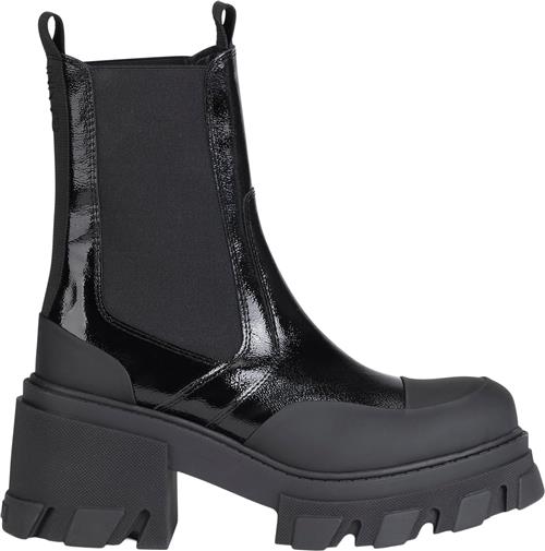 Se Ganni S1897 Mid Chelsea Støvle med hæl Kvinde Black Chelsea Boots Str 39 - hos Magasin ved Magasin