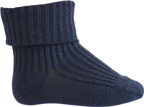 mp Denmark Anklesock 2/2 pad Baby Str 19/21 - Indi Blue Strømper Bomuld hos Magasin