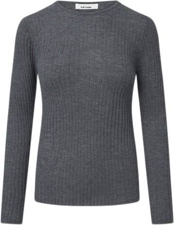 Se Nué Notes Magnus Crewneck Kvinde Dark Grey Melange Sweaters Str S - hos Magasin ved Magasin