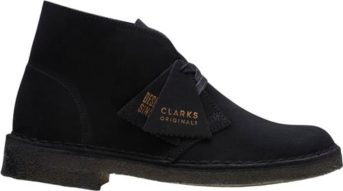 Clarks Originals Desert Boot. Black Sde, D, 4 Kvinde Black Suede Snøresko Str 41 - hos Magasin