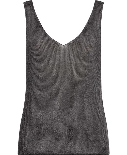 Se Second Female Ellia Knit Top Kvinde Charcoal Gray Tanktoppe Str S - hos Magasin ved Magasin