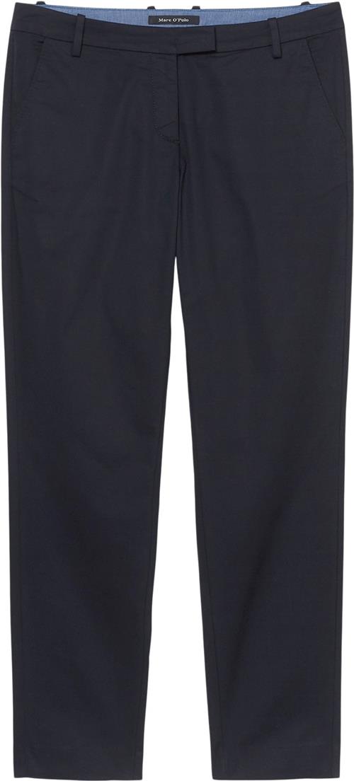 Marc O’Polo Pants, Regular Rise, Slim but Comfy Kvinde Thunder Blue Bukser Med Smalle Ben Str 34 - hos Magasin