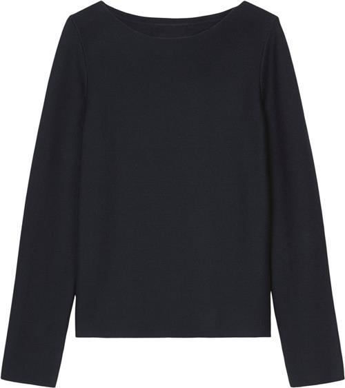 Se Marc O’Polo Pullover, Longsleeve, Roundneck Kvinde Deep Blue Sea Sweaters Str L - hos Magasin ved Magasin