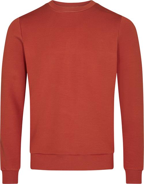 Mos Mosh Gallery Mmgabel Crew Neck Sweat Mand Burned Orange Sweatshirts Str S - Viskose hos Magasin