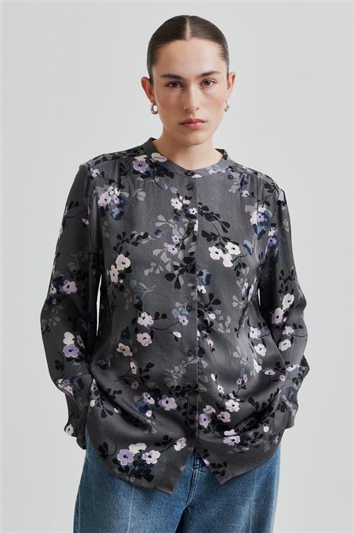 Se Second Female Florana Shirt Kvinde Volcanic Ash Skjorter Str XS - Viskose hos Magasin ved Magasin