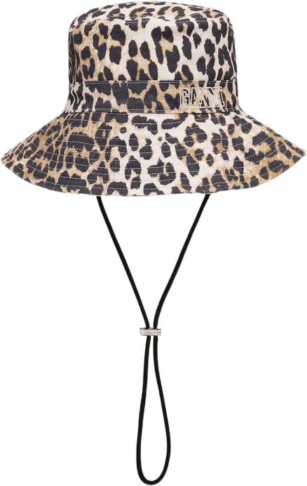 Ganni Fisherman Bucket Hat Print M/L - Bøllehatte hos Magasin