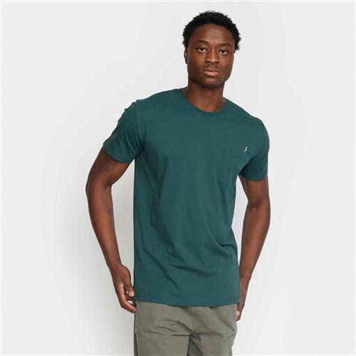 RVLT / Revolution Application Tshirt Mand Darkgreen Kortærmede T-shirts Str XXL - Bomuld hos Magasin