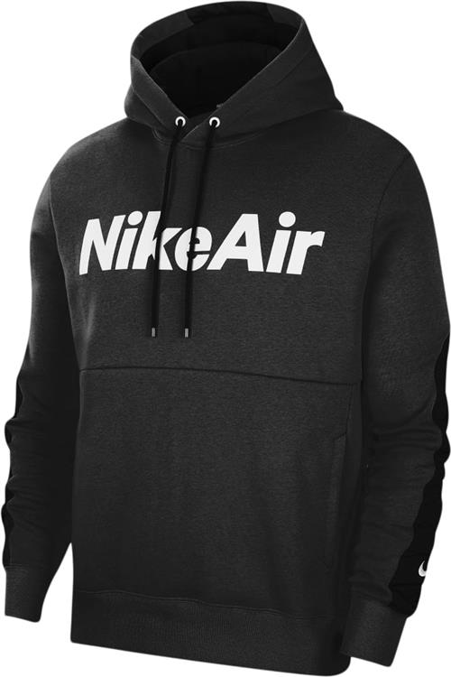 Nike air Fleece Hoodie Mand Black Hoodies Str XS - Bomuld hos Magasin