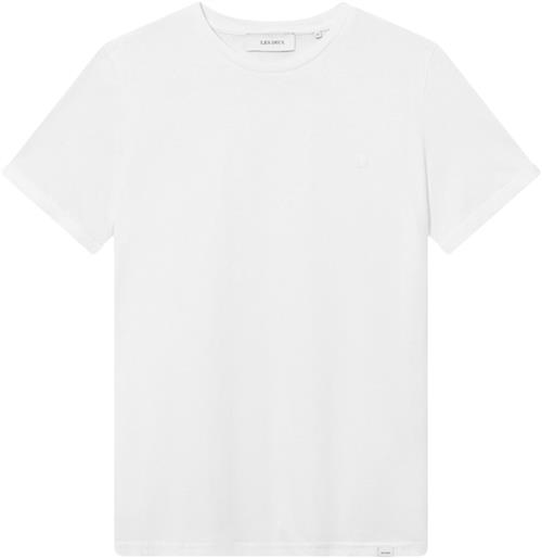 Les Deux Nørregaard Tshirt Tonal Mand Hvid Kortærmede T-shirts Slim Fit Str L - Bomuld hos Magasin