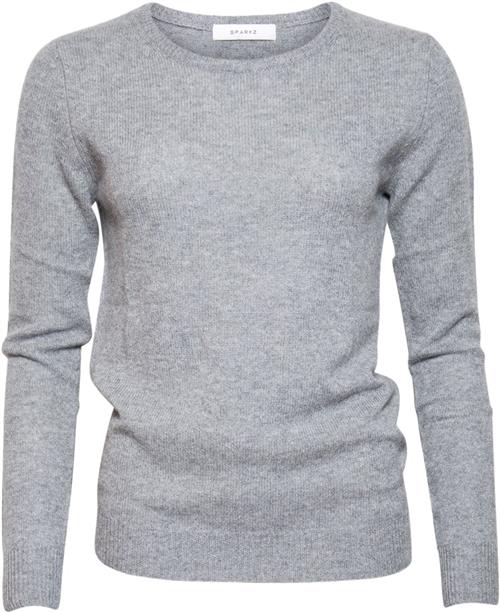 SPARKZ Copenhagen Pure Cashmere Oneck Pullover Kvinde Dark Grey Melange Sweaters Str XS Cashmere - hos Magasin