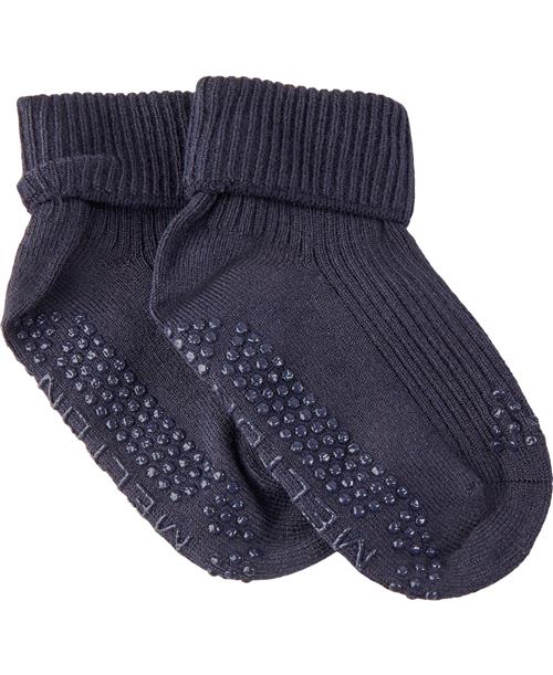 Se Melton ABS Bamboo/wool Sock Let's G Str 20-22 - Marine Strømper Uld hos Magasin ved Magasin