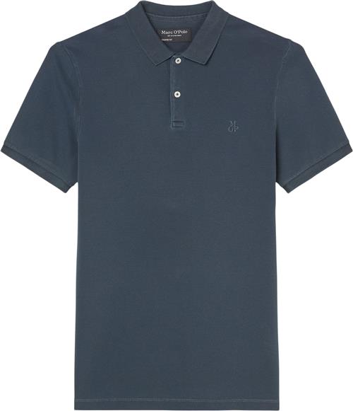 Marc O’Polo Polo, Short Sleeve, Button Placket, Mand Total Eclipse Kortærmede Poloer Str S - hos Magasin