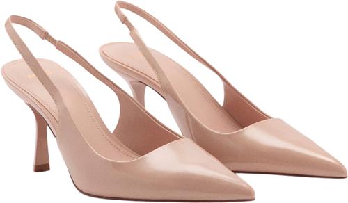 Se MANGO Pointed toe Heel Shoes Kvinde Lt-pastel Pink Slingbacks Str 41 - Læder hos Magasin ved Magasin