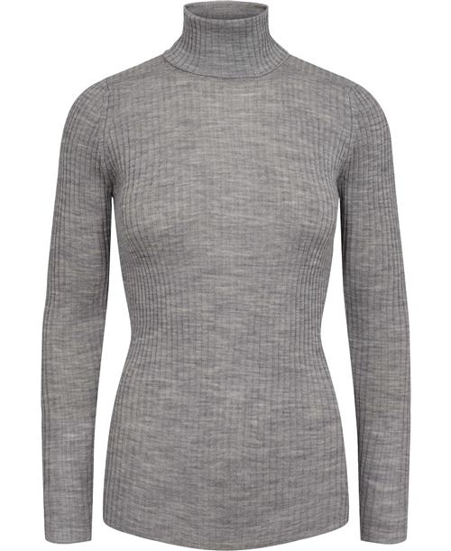 Bitte Kai Rand NEW Wool Kvinde Grey Melange Rullekraver Str XS - hos Magasin