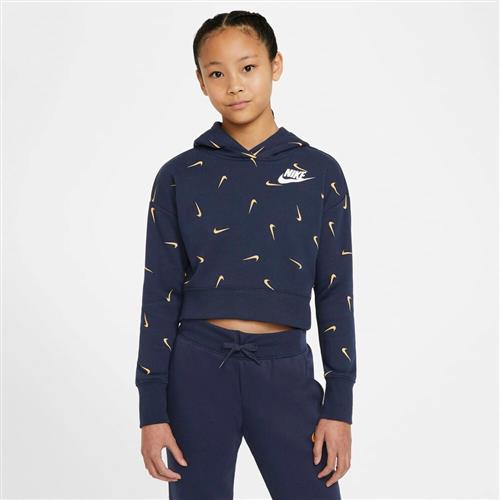 Nike Sportswear Cropped French Terry Haettetroje 147-158 / L - Sweatshirts & Hættetrøjer Bomuld hos Magasin