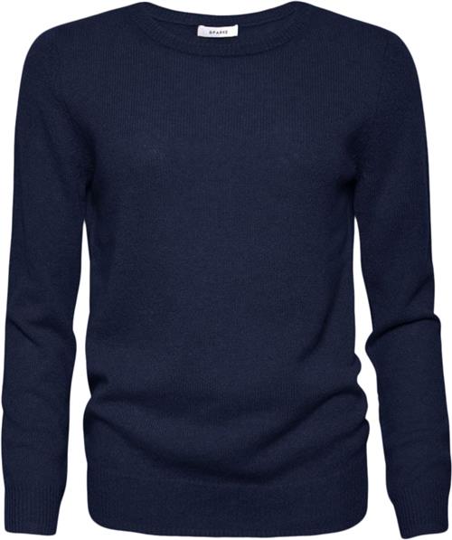 SPARKZ Copenhagen Pure Cashmere Oneck Pullover Kvinde Navy Sweaters Str L Cashmere - hos Magasin