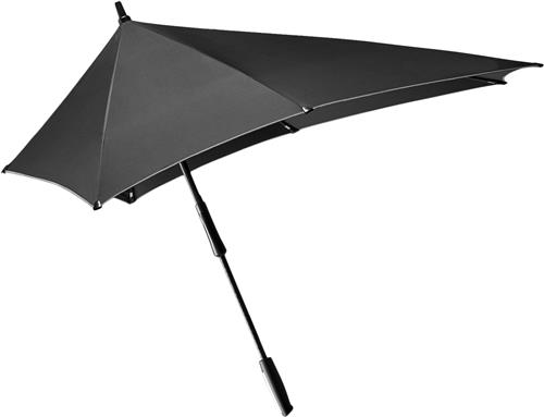 Se Senz Senz XXL Stick Storm Umbrella Pure Black Reflective 93,8 CM - Paraplyer hos Magasin ved Magasin