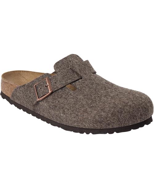 Se Birkenstock Boston FE Cacao Mand Braun Sandaler Str 43 - hos Magasin ved Magasin