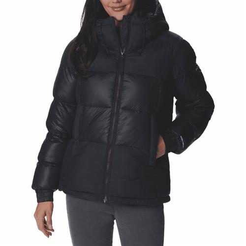 Columbia Pike Lake II Insulated Hooded Puffer Jacket Kvinde Black Dunjakker Str S - Nylon hos Magasin