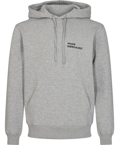 Mads Nørgaard - Copenhagen Standard Hoodie Logo Sweat Mand Grå Melange Hoodies Str S - hos Magasin