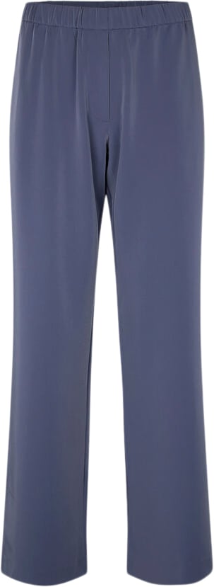 Samsøe Samsøe Hoys Straight Pants 7331 Kvinde Nightshadow Blue Bukser Med Lige Ben Str L - hos Magasin