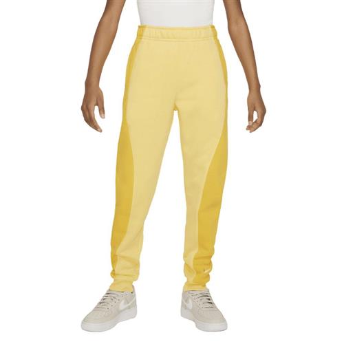 Nike French Terry Pants (big Kids Girls) Str 147-158 / L - Yellow Bukser Bomuld hos Magasin