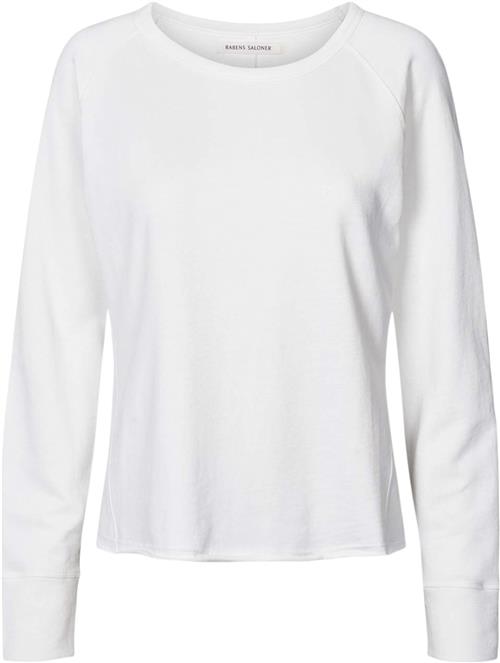 Se Rabens Saloner Light Stretch Long Sleeve top Nemi Kvinde Hvid Langærmede T-shirts Str M - Bomuld hos Magasin ved Magasin