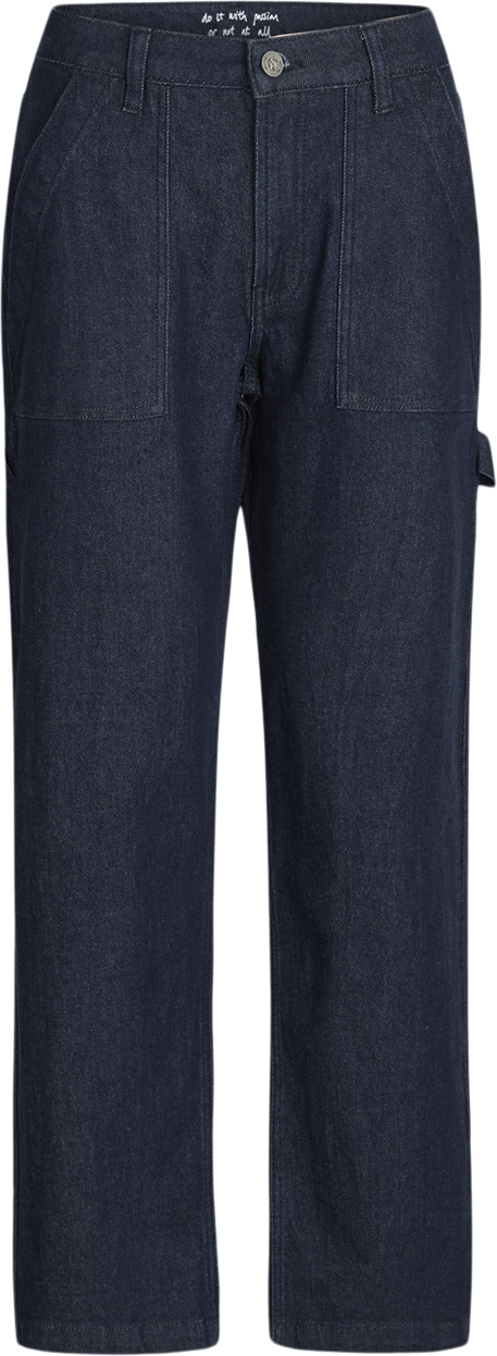 SisterS Point Oliseje1 Kvinde Unwashed Blue Cargo Bukser Str S - Denim hos Magasin