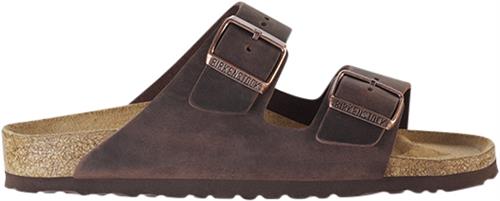 Birkenstock Arizona Leoi Habana Mand Mørkebrun Sandaler Str 42 - hos Magasin