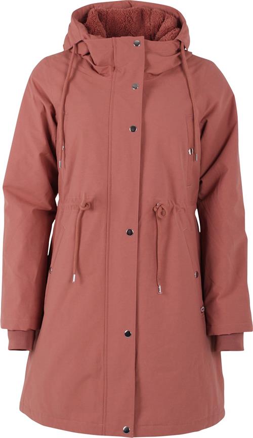 Danefæ Danenora Winter Parka Kvinde Beige Rose Overgangsjakker Str XS - Bomuld hos Magasin