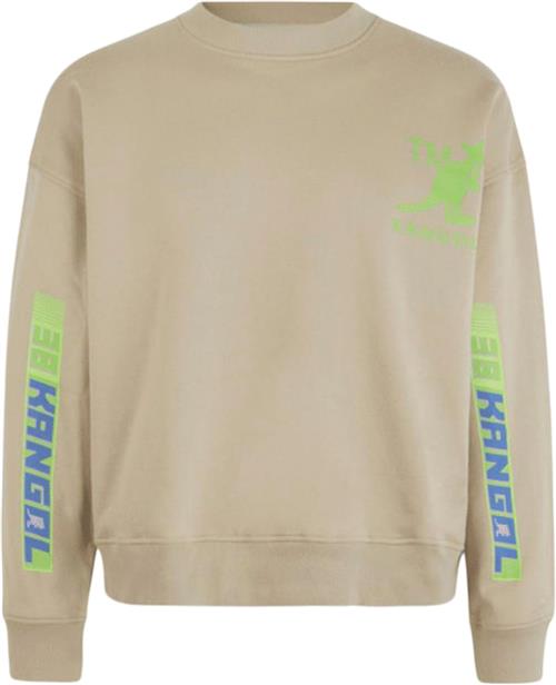 Se Kangol Crewneck Sweatshirt Mand Green Sweatshirts Str S - Bomuld hos Magasin ved Magasin