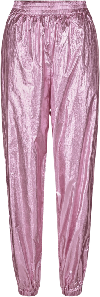 Cras Sinacras Pants Kvinde Metallic Pink Bukser Med Lige Ben Str 42 - Polyester hos Magasin