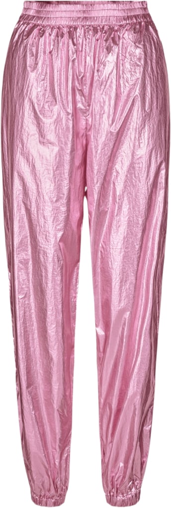 Cras Sinacras Pants Kvinde Metallic Pink Bukser Med Lige Ben Str 36 - Polyester hos Magasin