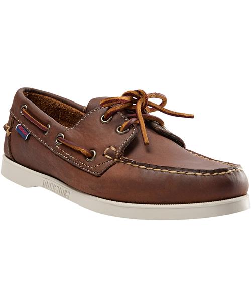 Sebago Docksides Crazy H W Kvinde 912 - Brown Tan Snøresko Str 6 (36) - Læder hos Magasin