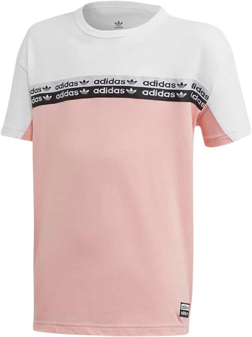 adidas Colorblock Tshirt Kids Str 128 - Pink Kortærmede T-shirts hos Magasin