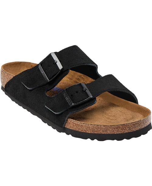 Birkenstock Arizona SFB Suede Black Mand Black Sandaler Str 44 - hos Magasin