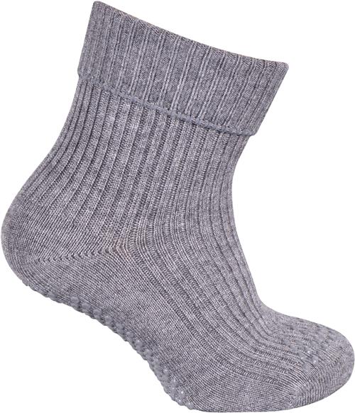 Melton ABS Bamboo/wool Sock Let's G Str 23-26 - Grå Strømper Uld hos Magasin