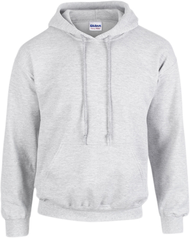 Gildan Heavy Blend Adult Hooded Sweatshirt Kvinde Ash (Heather) Hættetrøjer Str XL - hos Magasin