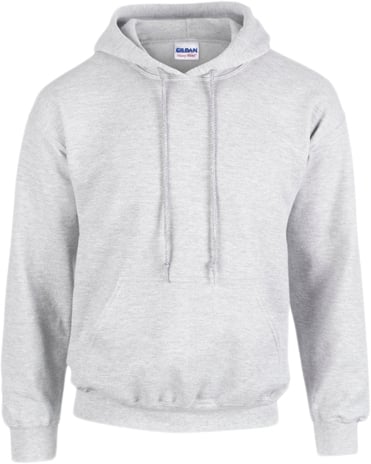 Gildan Heavy Blend Adult Hooded Sweatshirt Kvinde Ash (Heather) Hættetrøjer Str M - hos Magasin