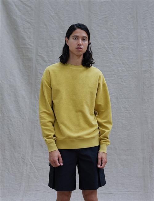 Se Mads Nørgaard - Copenhagen Reverse Sweat Son Mand Burnished Gold Sweatshirts Str S - hos Magasin ved Magasin