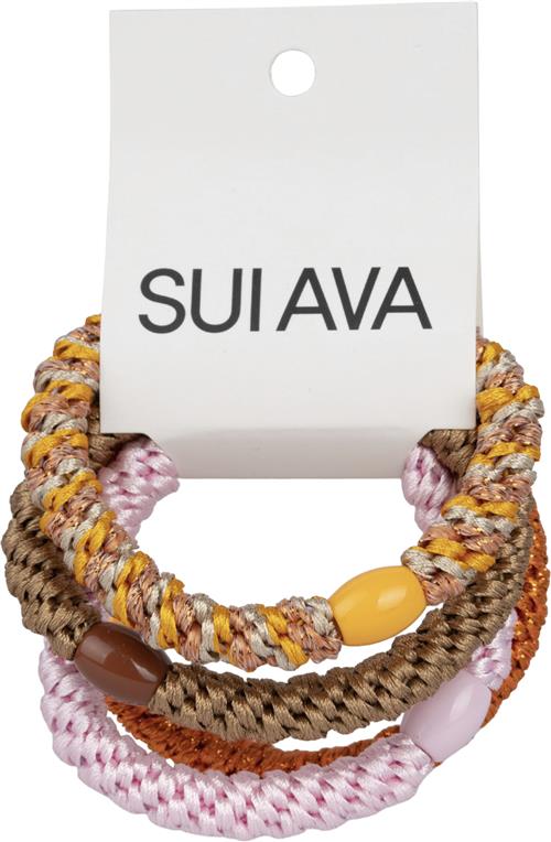 SUI AVA 4pack Basic Essentials Elastics ONE SIZE - Hårelastikker hos Magasin