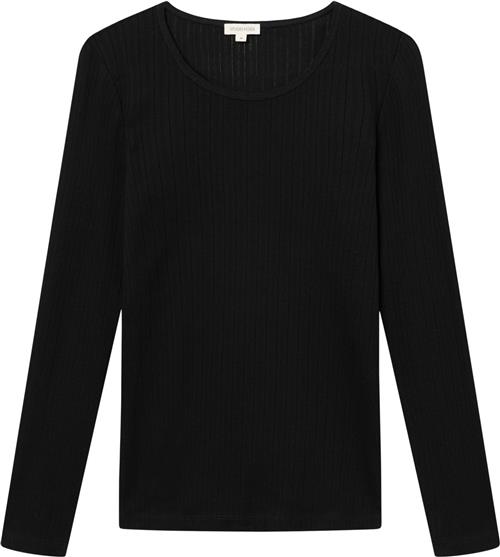 Se Studio Feder Gertrud Bluse Str M - Black Bluser Bomuld hos Magasin ved Magasin