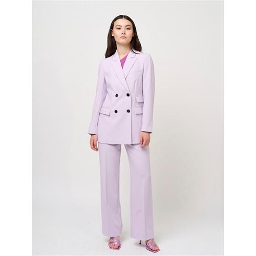 Bruuns Bazaar Brassica Eleza Pants Kvinde Light Orchid Bukser Med Brede Ben Str 40 - Polyester hos Magasin