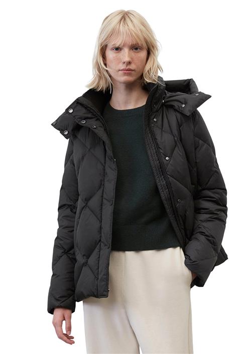 Marc O’Polo Jacket, Diamond Quilting, Down Fill Kvinde Black Dunjakker Str 42 - hos Magasin